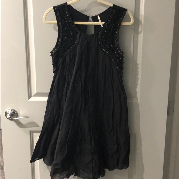 Free People Dresses & Skirts - Black free people dress with beaded detail